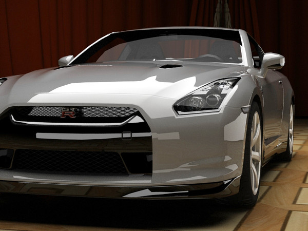 3d max nissan gt-r standard materials - Nissan GT-R STANDARD MATERIALS by fabelar